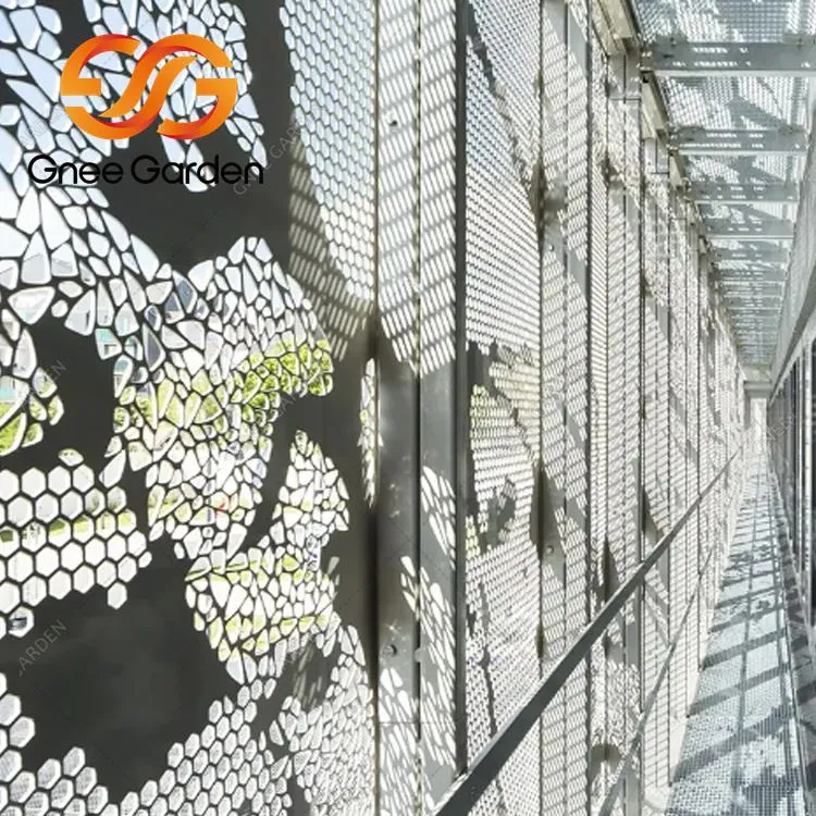 Aluminium Lub Tsev Facade Cladding Vaj Huam Sib Luag