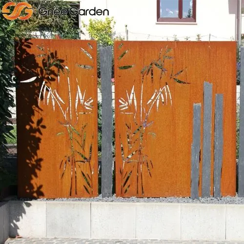 Xyoob Zoo Nkauj Corten Steel Screen Panels
