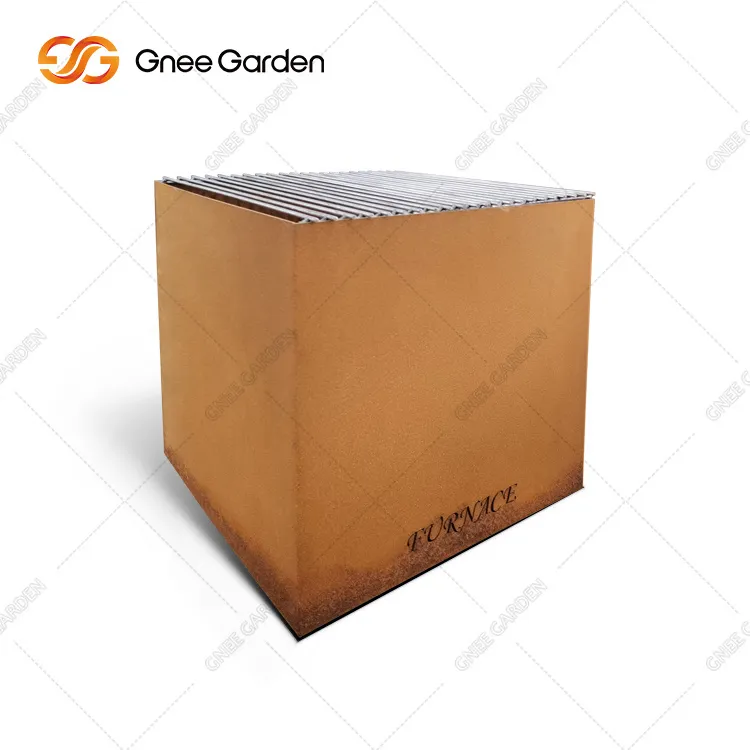 Corten Niaj hnub Tsim Hlau Hluav Taws Kub Qhov Rau Sab Hauv Tsev