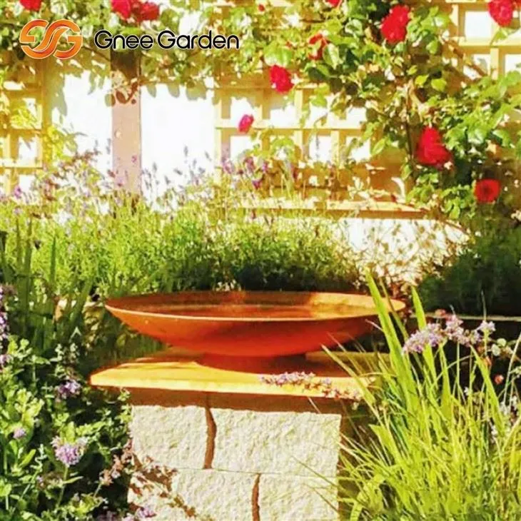 Corten Steel Hluav Taws Hluav Taws Xob Cov Hluav Taws Kub Dual Muaj Zog