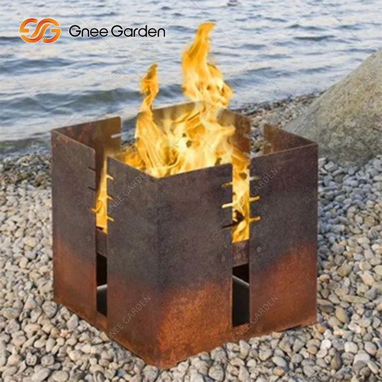 Corten Steel BBQ Grills Sab nraum zoov ua noj