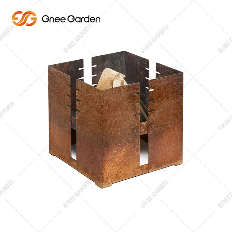 Corten Steel Bbq Qhov cub