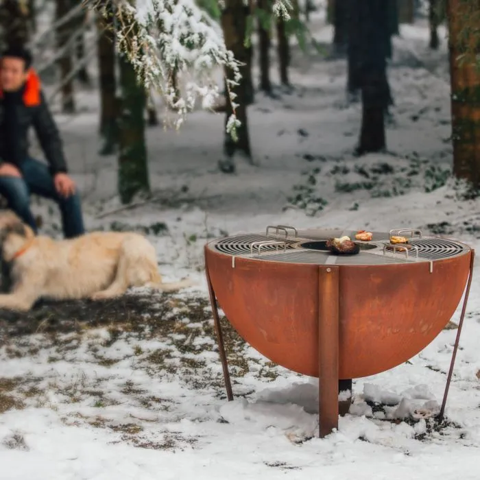 Corten Steel Charcoal Grill
