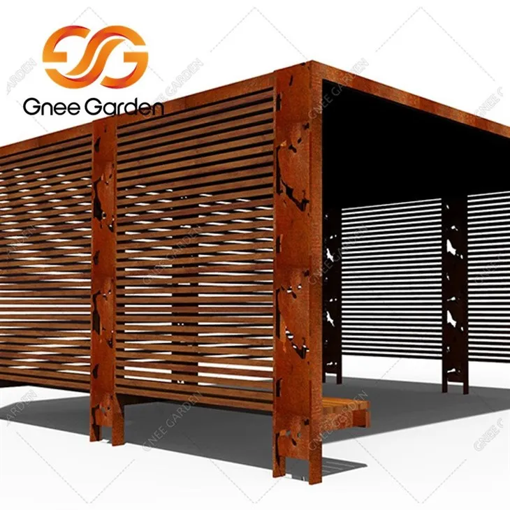 Corten Steel Cheap Outdoor Garden Gazebo