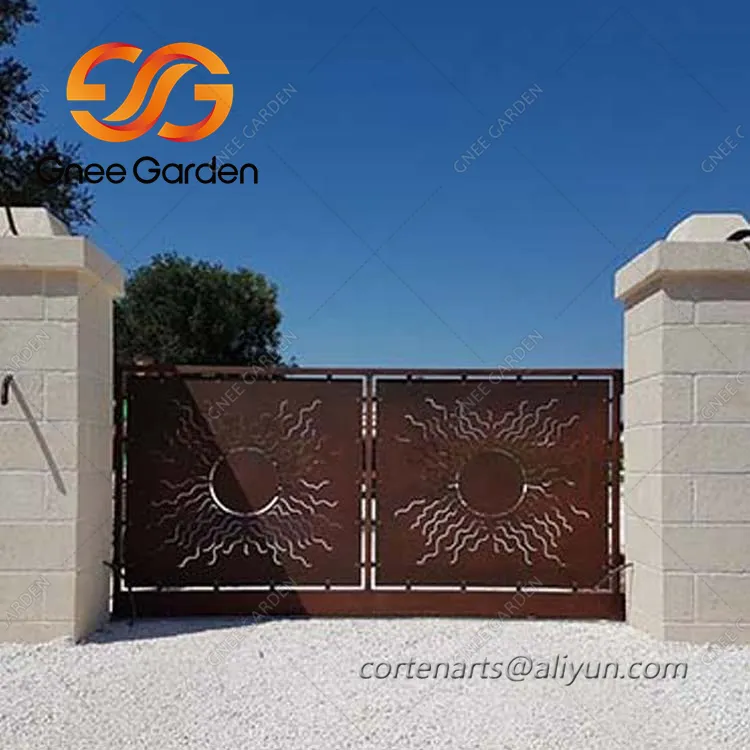 Corten Steel Garden Gates Tsim