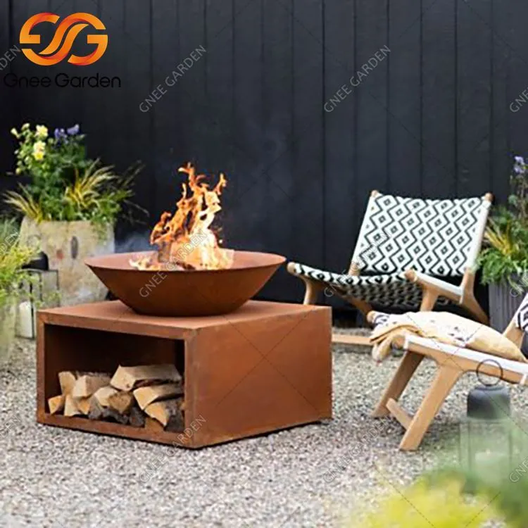 Corten Steel Log Burner
