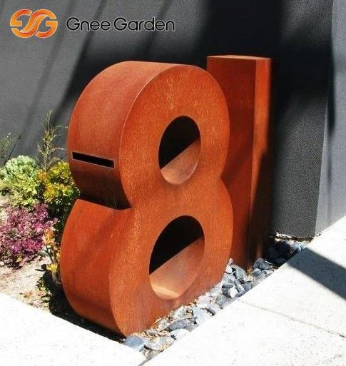 Corten Steel Hlau Letbox Cia Muag