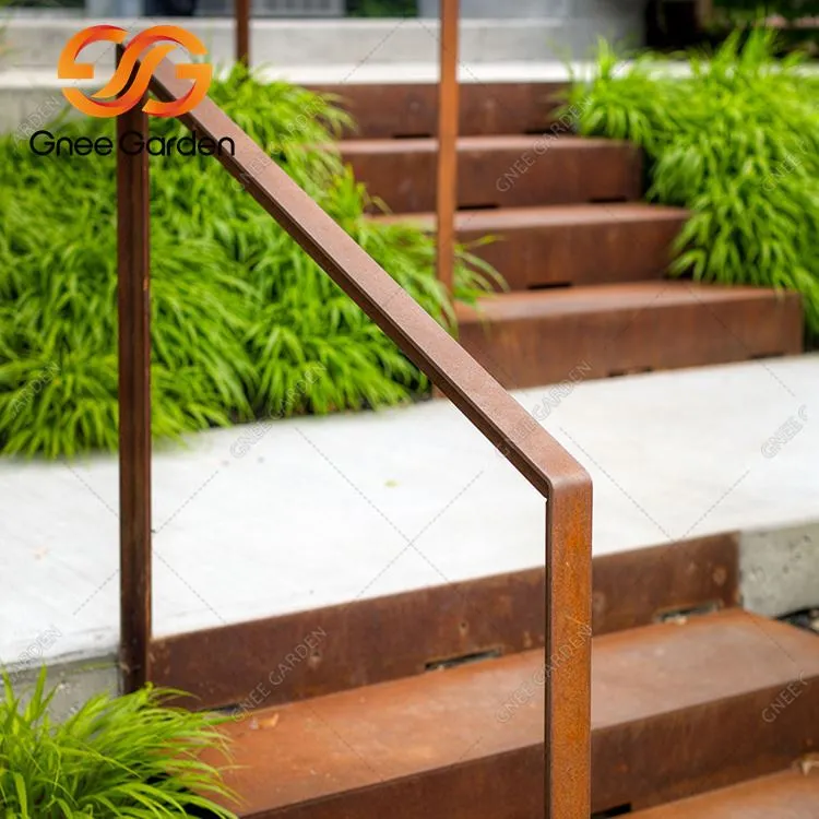 Corten Steel Modern Landscaping Garden Stairs