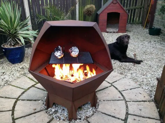 Corten Steel Sab nraum zoov chav ua noj