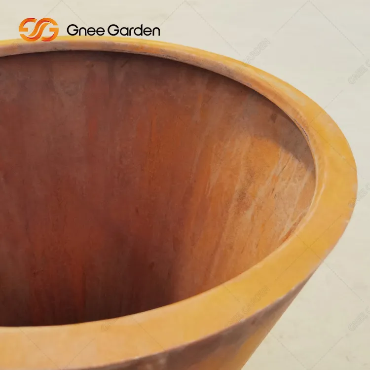 Corten Steel Planters Loj