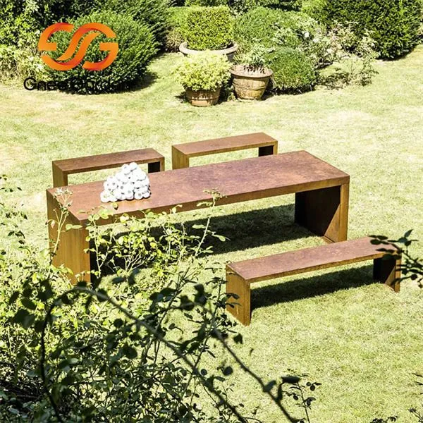 Corten Steel Street Thiab Park Furniture