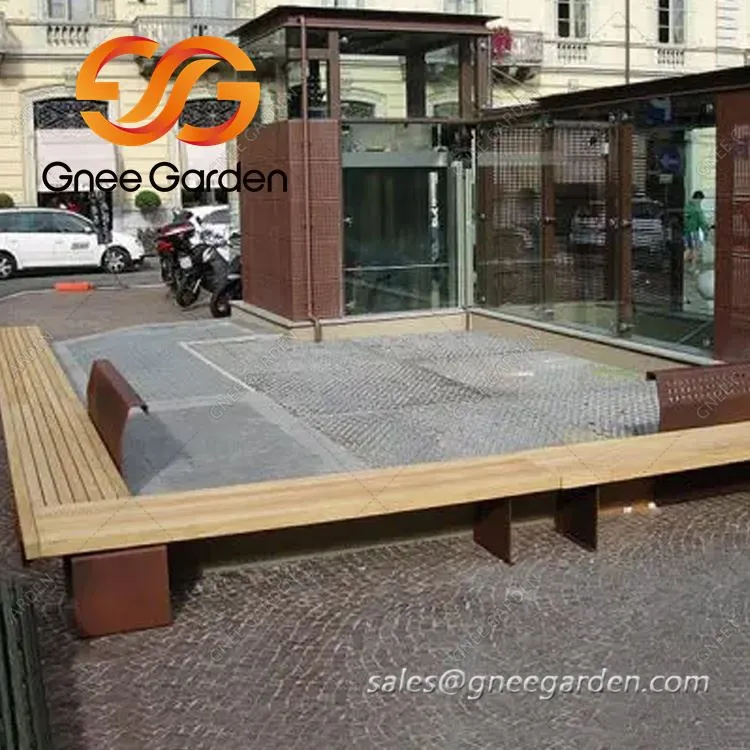 Custom Size Corten Steel Sab nraum zoov Rooj Tog