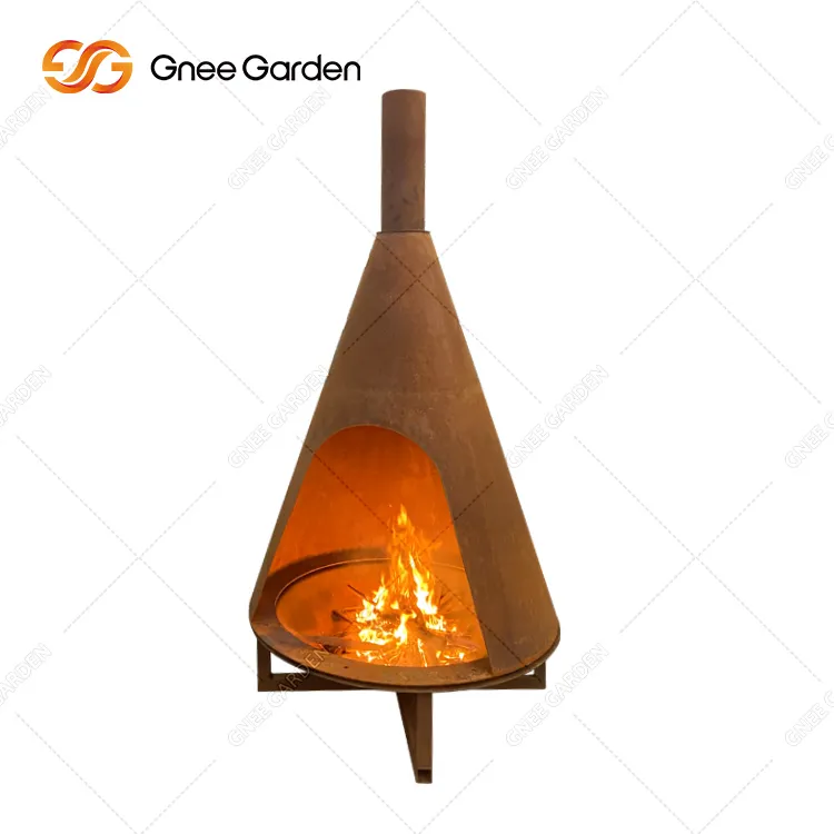 Heavy Duty Rusting Color Fireplace Outdoor