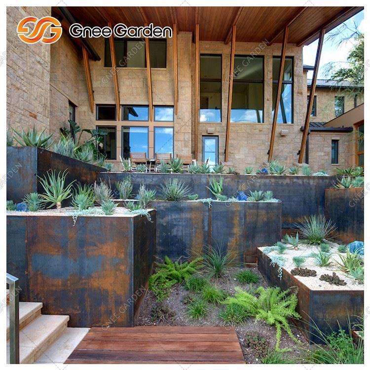 Outdoor Weathering Steel Stairs