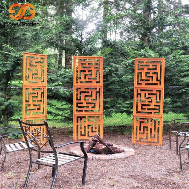 outdoor garden Corten Steel Screen