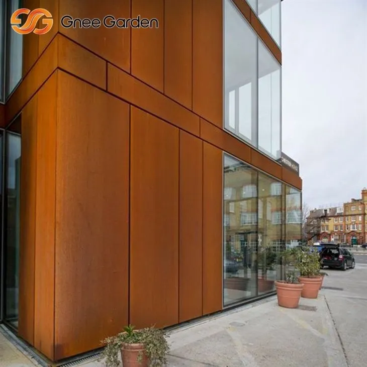 Weathering Steel Panels Rustic Façade Clad