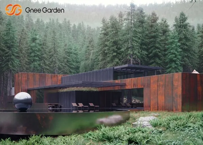 Corten Metal Curtain Wall Corten Metal Curtain Wall