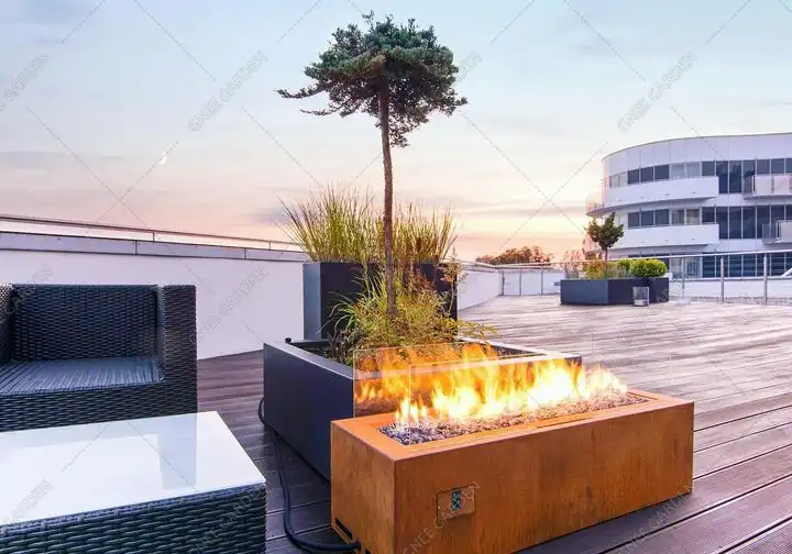Corten Steel square outdoor fire pit Corten Steel square outdoor fire pit