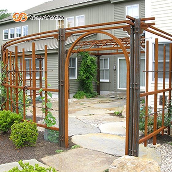Corten Steel Small Outdoor Gazebos Pergola