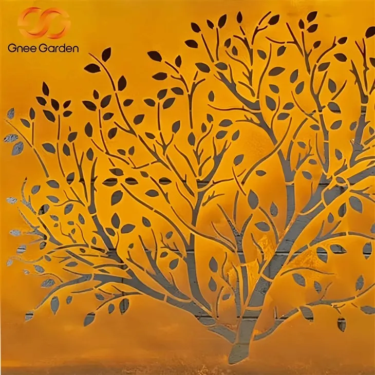 Laser - Txiav corten steel screens rau Patio