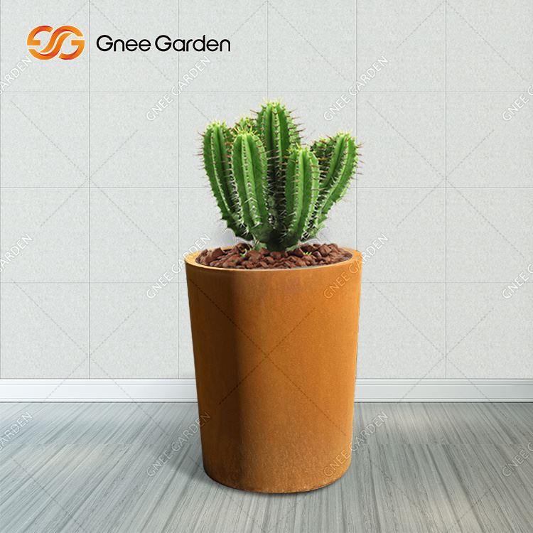 Rusted Steel Planters