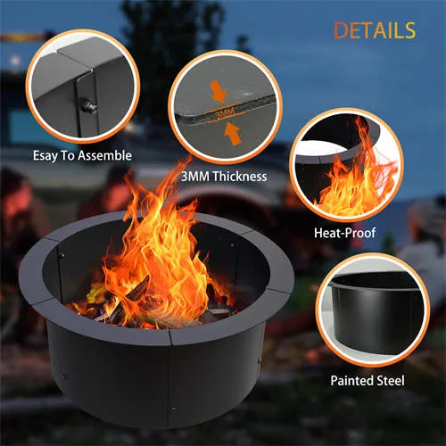 Unique Backyard Decor Steel Fire Pit